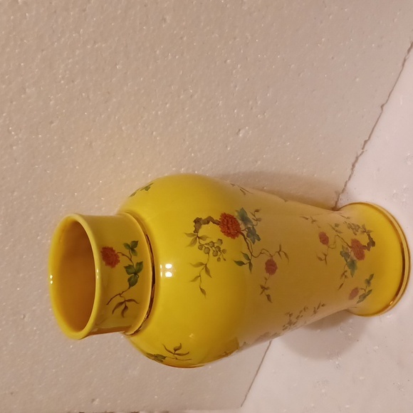 HYALYN Pottery Vase #823 Made in Hickory, NC Floral Chinoserie Style - Picture 1 of 14